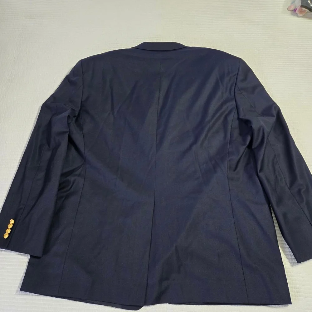 Men's LAUREN Ralph Lauren Navy Gold Button Blazer